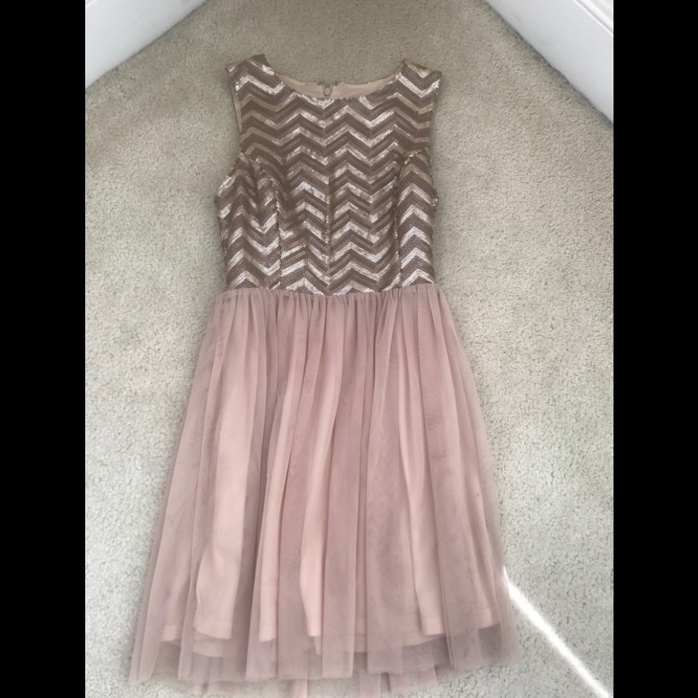 Francesca’s Collection “Blue Rain” Dress: Size-S